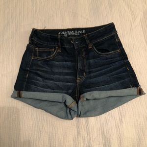AE Dark Wash Denim Shorts